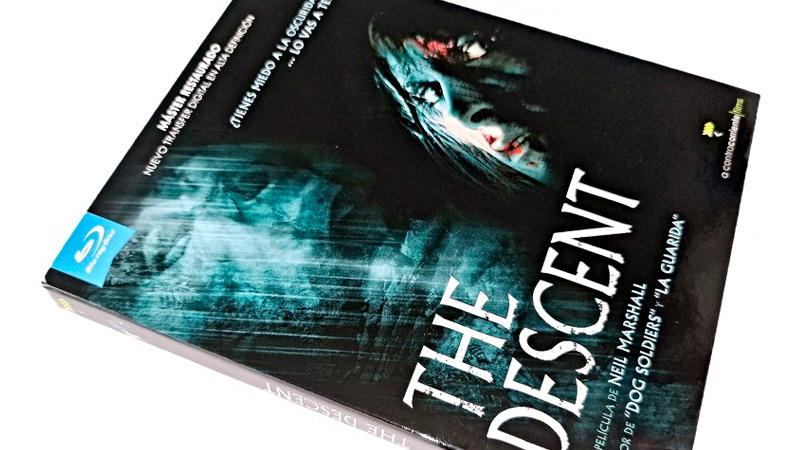 Fotografías de la edición con funda y dos discos de The Descent Blu-ray
