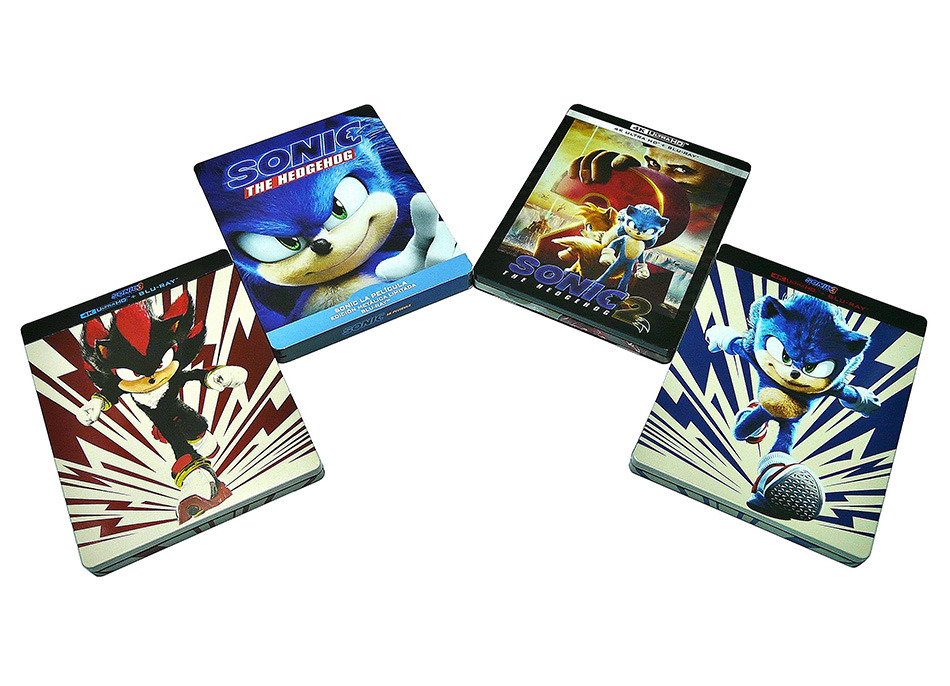 Fotografías del Steelbook de Sonic 3: La Película (diseño Shadow) en UHD 4K y Blu-ray 19