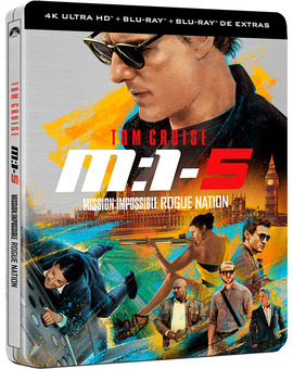 Steelbook de Misión Imposible: Nación Secreta en UHD 4K y Blu-ray